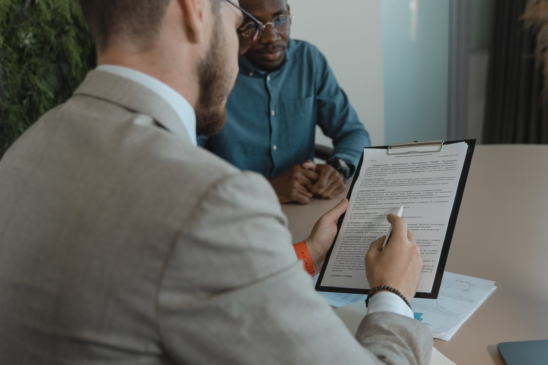 A recruiter reviewing entry-level resume in Largo