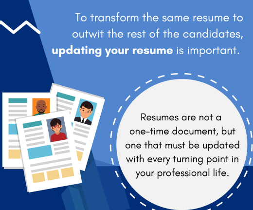 Resumes are not a one-time document